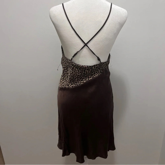 Vintage Silk leopard print slip dress - Picture 2 of 4